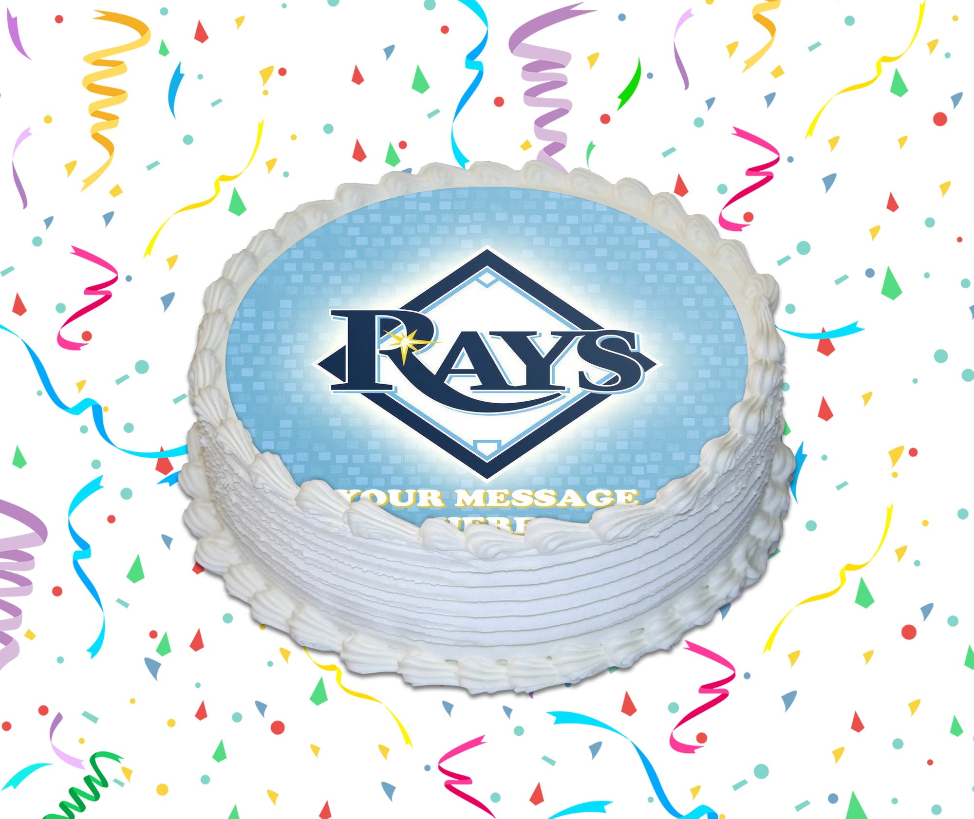 Tampa Bay Rays Edible Image Cake Topper Personalized Birthday Sheet Cu ...