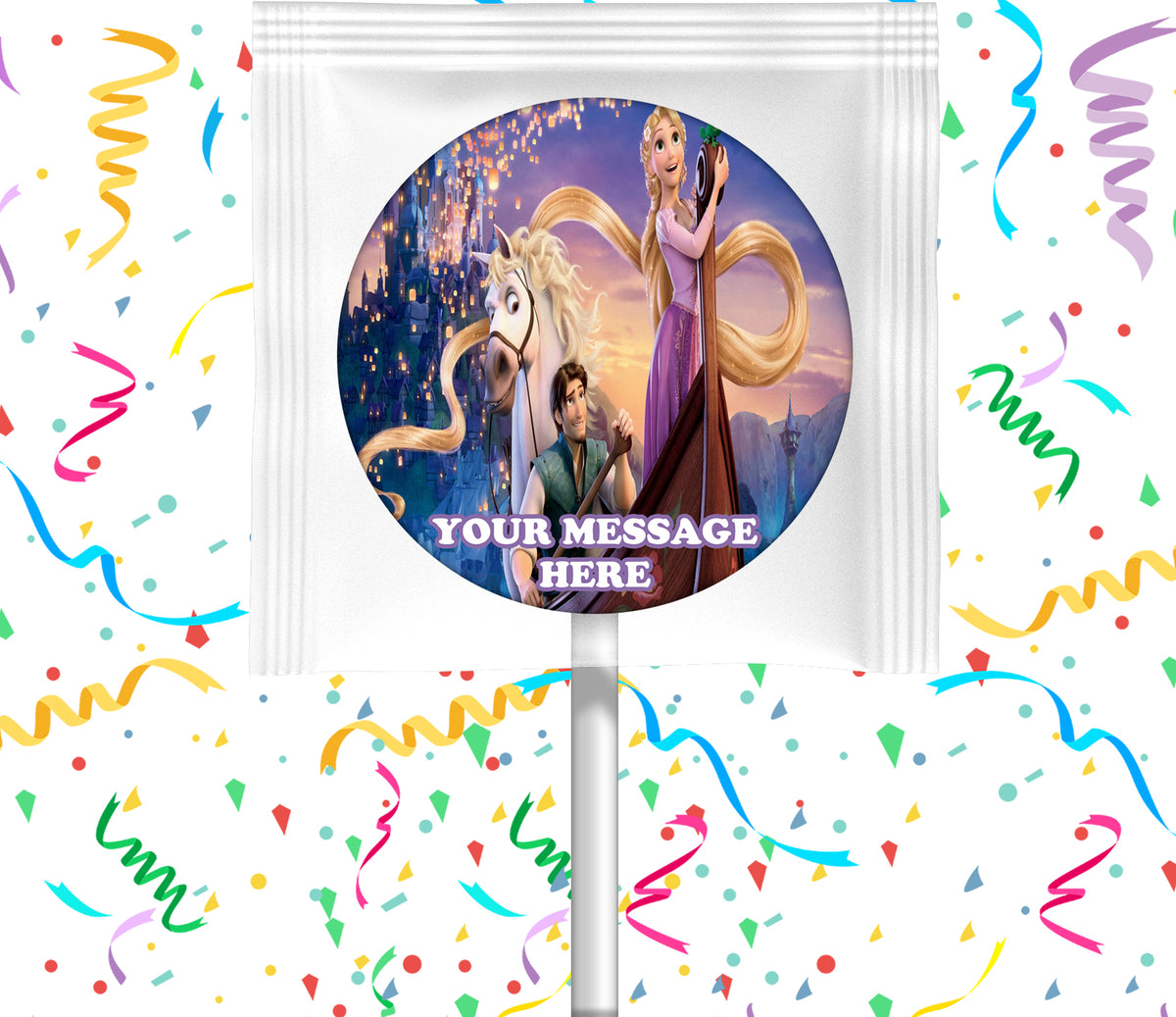 Tangled Lollipops Party Favors Personalized Suckers 12 Pcs