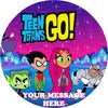Teen Titans Go! Edible Image Cake Topper Personalized Birthday Sheet Custom Frosting Round Circle