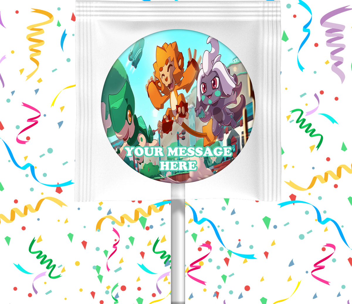 Temtem Lollipops Party Favors Personalized Suckers 12 Pcs