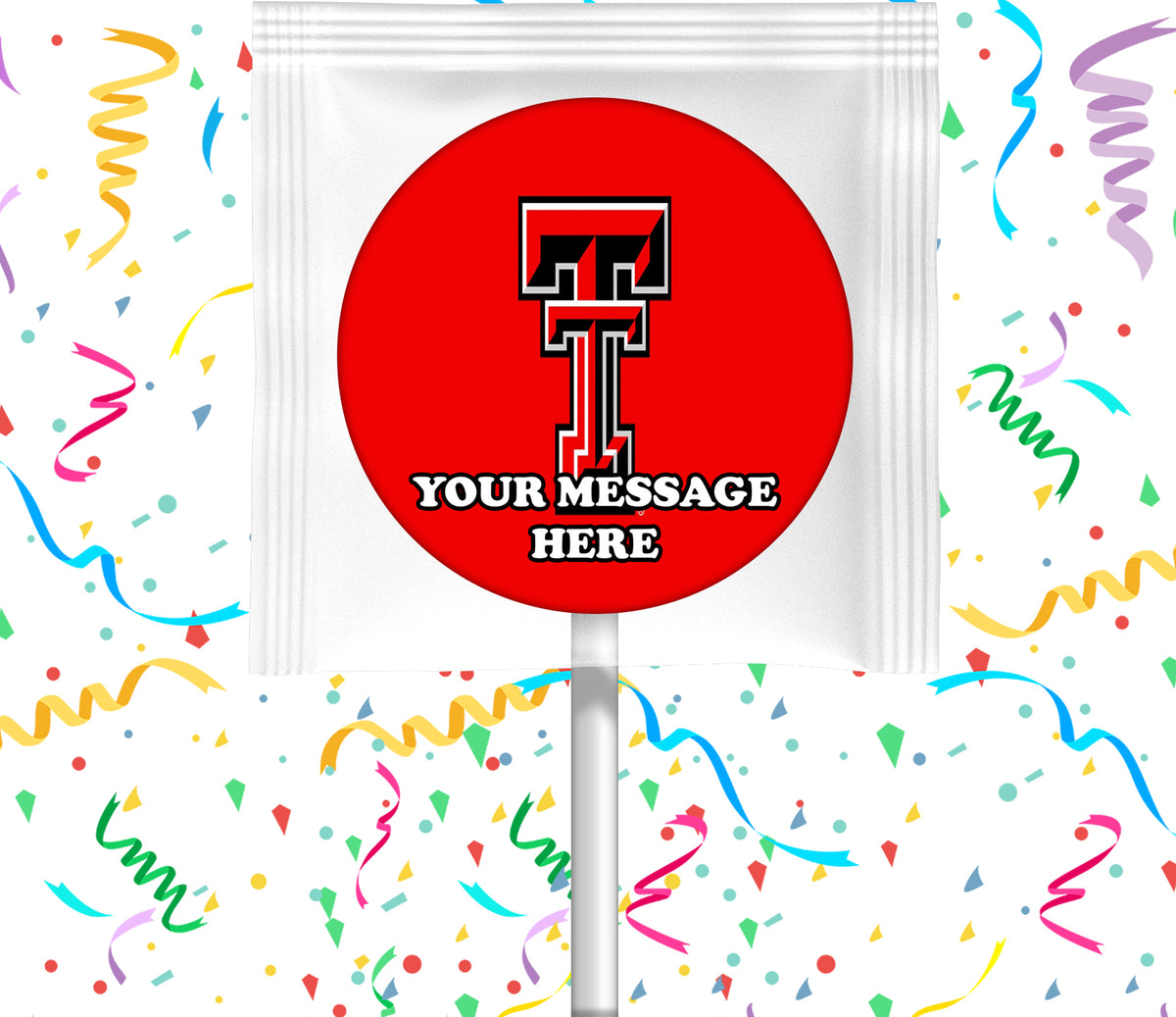 Texas Tech University Lollipops Party Favors Personalized Suckers 12 Pcs