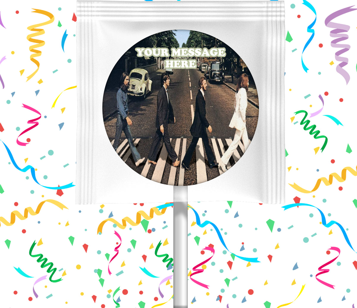 The Beatles Lollipops Party Favors Personalized Suckers 12 Pcs