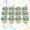 The Land Before Time Edible Cupcake Toppers (12 Images) Cake Image Icing Sugar Sheet Edible Cake Images