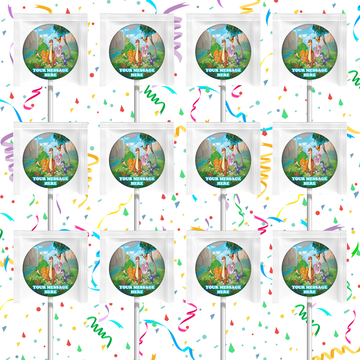 The Land Before Time Lollipops Party Favors Personalized Suckers 12 Pcs