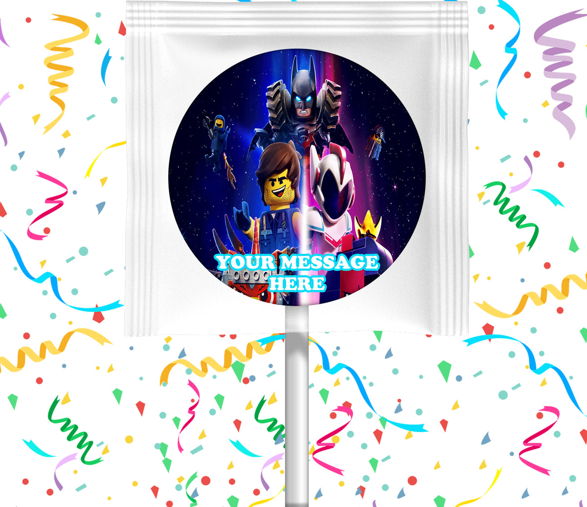 The Lego Movie Lollipops Party Favors Personalized Suckers 12 Pcs