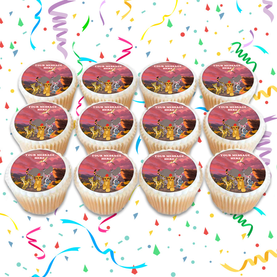 The Lion Guard Edible Cupcake Toppers (12 Images) Cake Image Icing Sugar Sheet Edible Cake Images