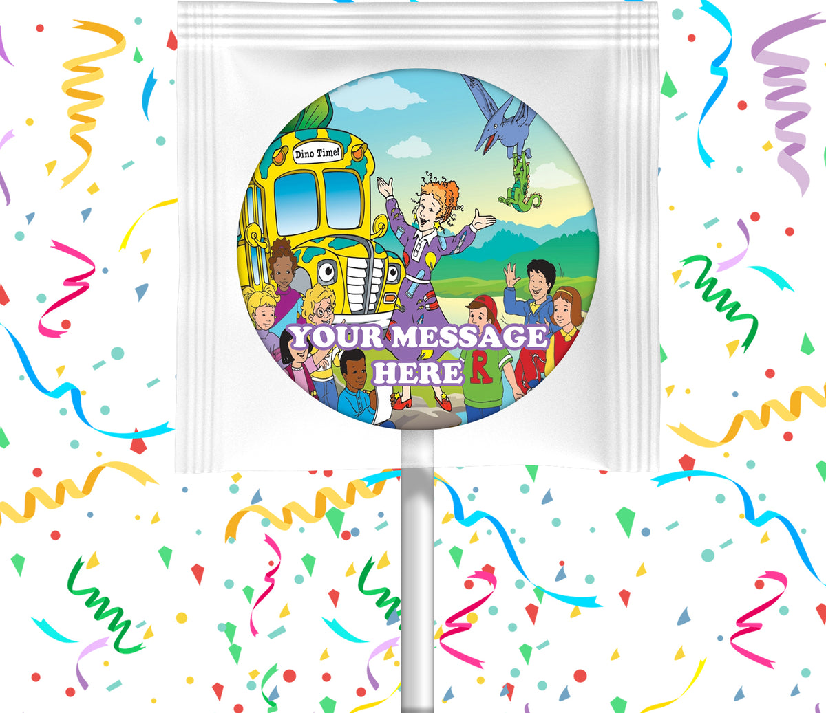 The Magic School Bus Lollipops Party Favors Personalized Suckers 12 Pcs