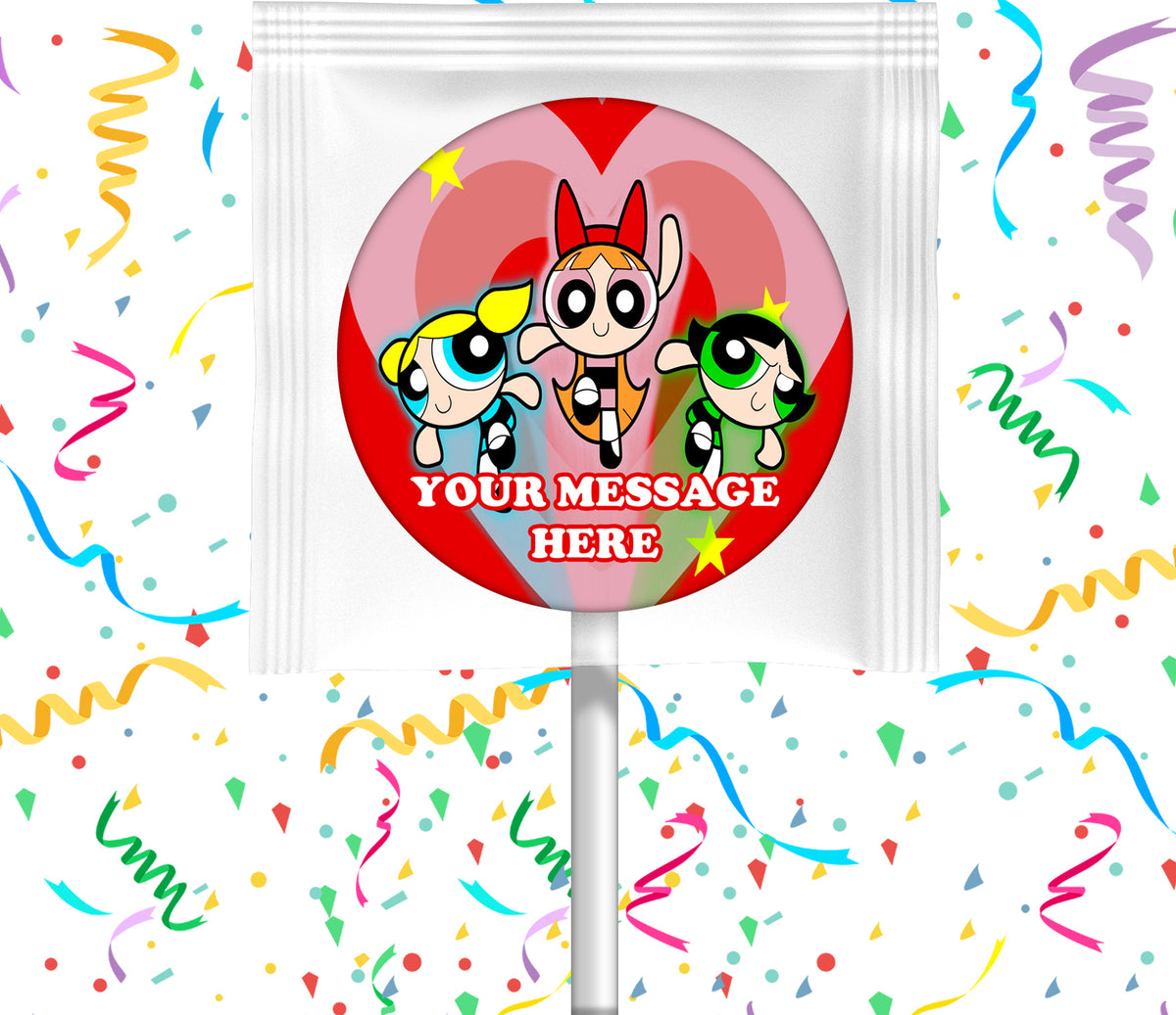 The Powerpuff Girl Lollipops Party Favors Personalized Suckers 12 Pcs