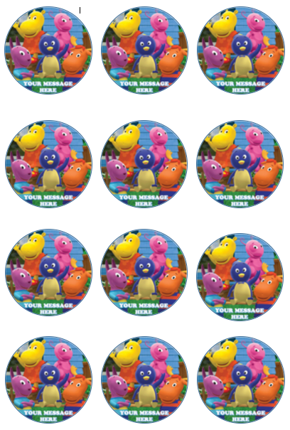 The Backyardigans Edible Cupcake Toppers (12 Images) Cake Image Icing Sugar Sheet Edible Cake Images