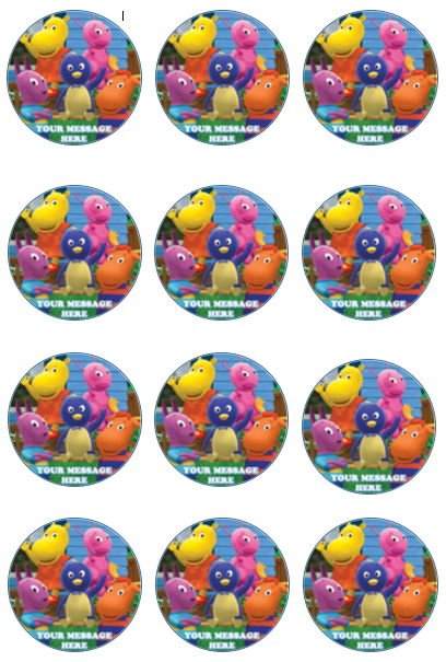 The Backyardigans Edible Cupcake Toppers (12 Images) Cake Image Icing ...