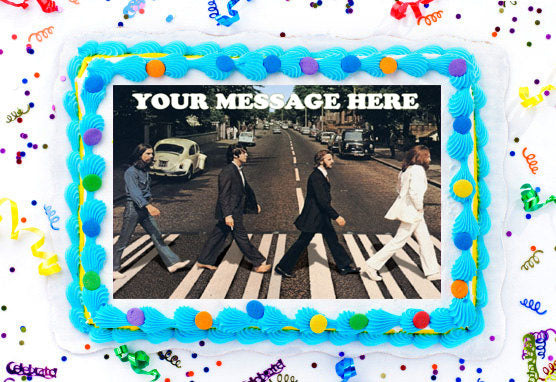 The Beatles Edible Image Cake Topper Personalized Birthday Sheet Decoration Custom Party Frosting Transfer Fondant