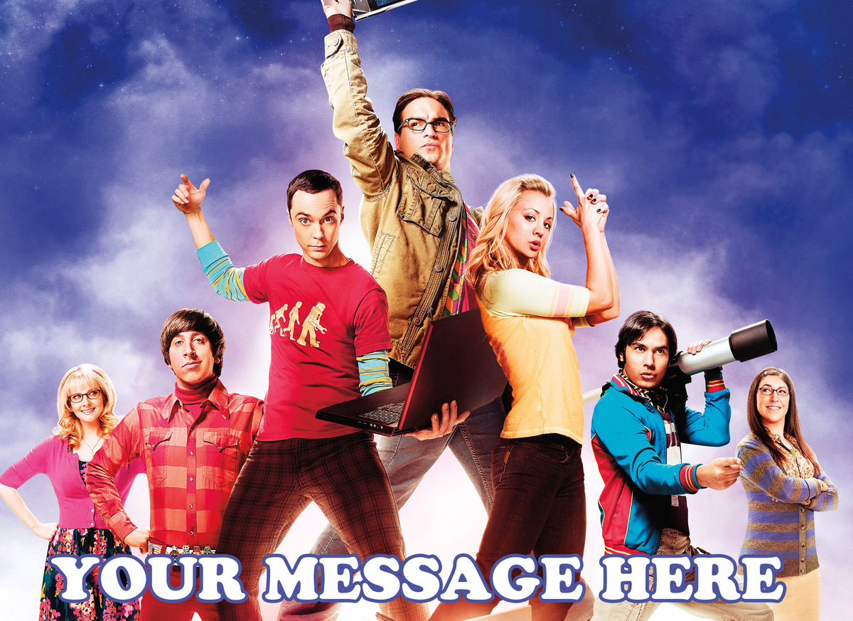 The Big Bang Theory Edible Image Cake Topper Personalized Birthday Sheet Decoration Custom Party Frosting Transfer Fondant