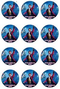 The Greatest Showman Edible Cupcake Toppers (12 Images) Cake Image Ici ...