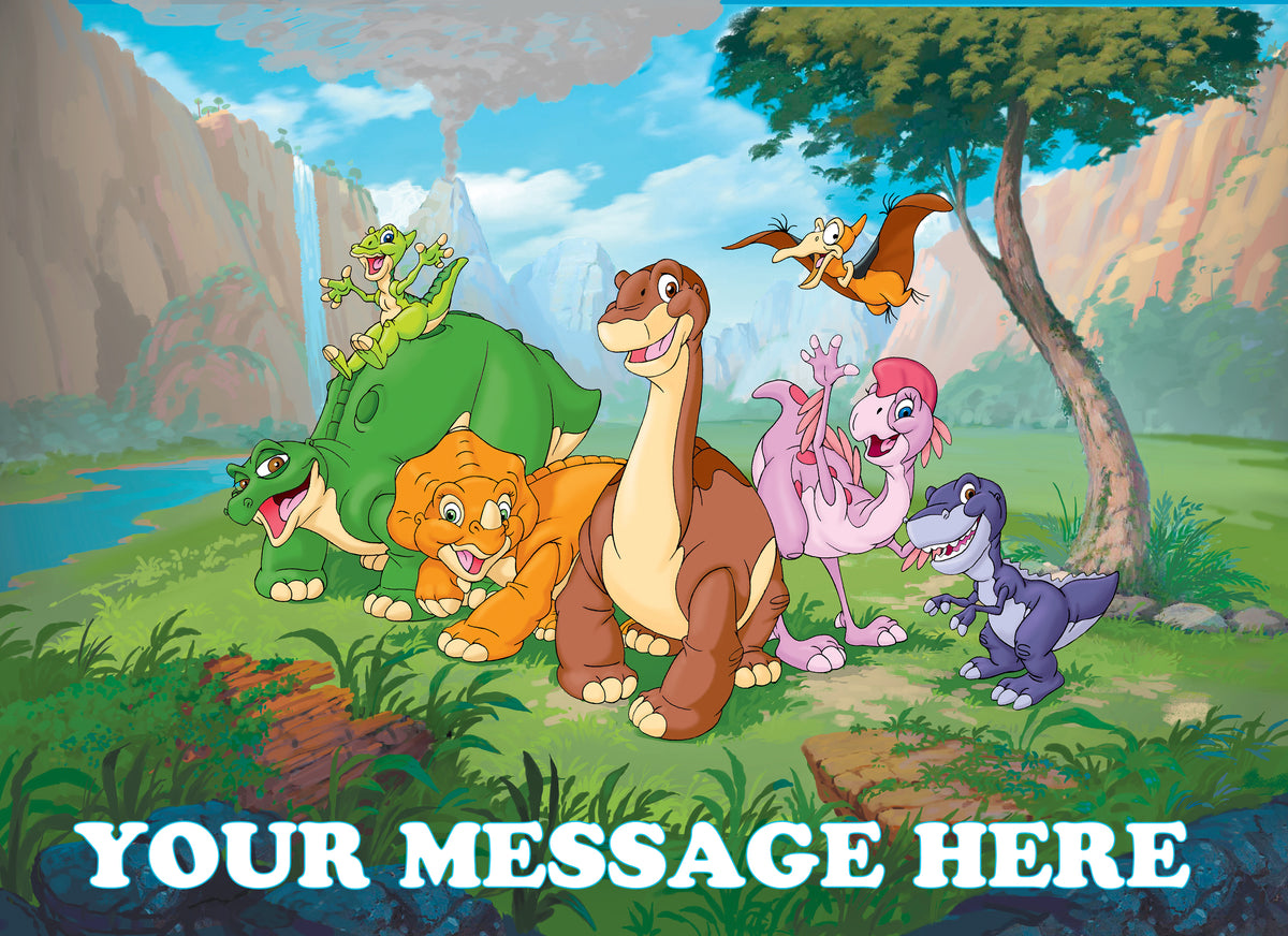 The Land Before Time Edible Image Cake Topper Personalized Birthday Sheet Decoration Custom Party Frosting Transfer Fondant