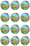 The Land Before Time Edible Cupcake Toppers (12 Images) Cake Image Icing Sugar Sheet Edible Cake Images