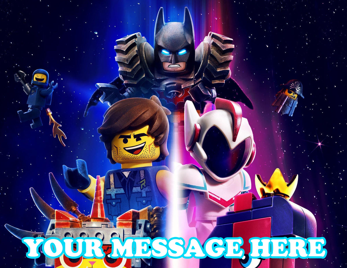The Lego Movie 2 Edible Image Cake Topper Personalized Birthday Sheet Decoration Custom Party Frosting Transfer Fondant