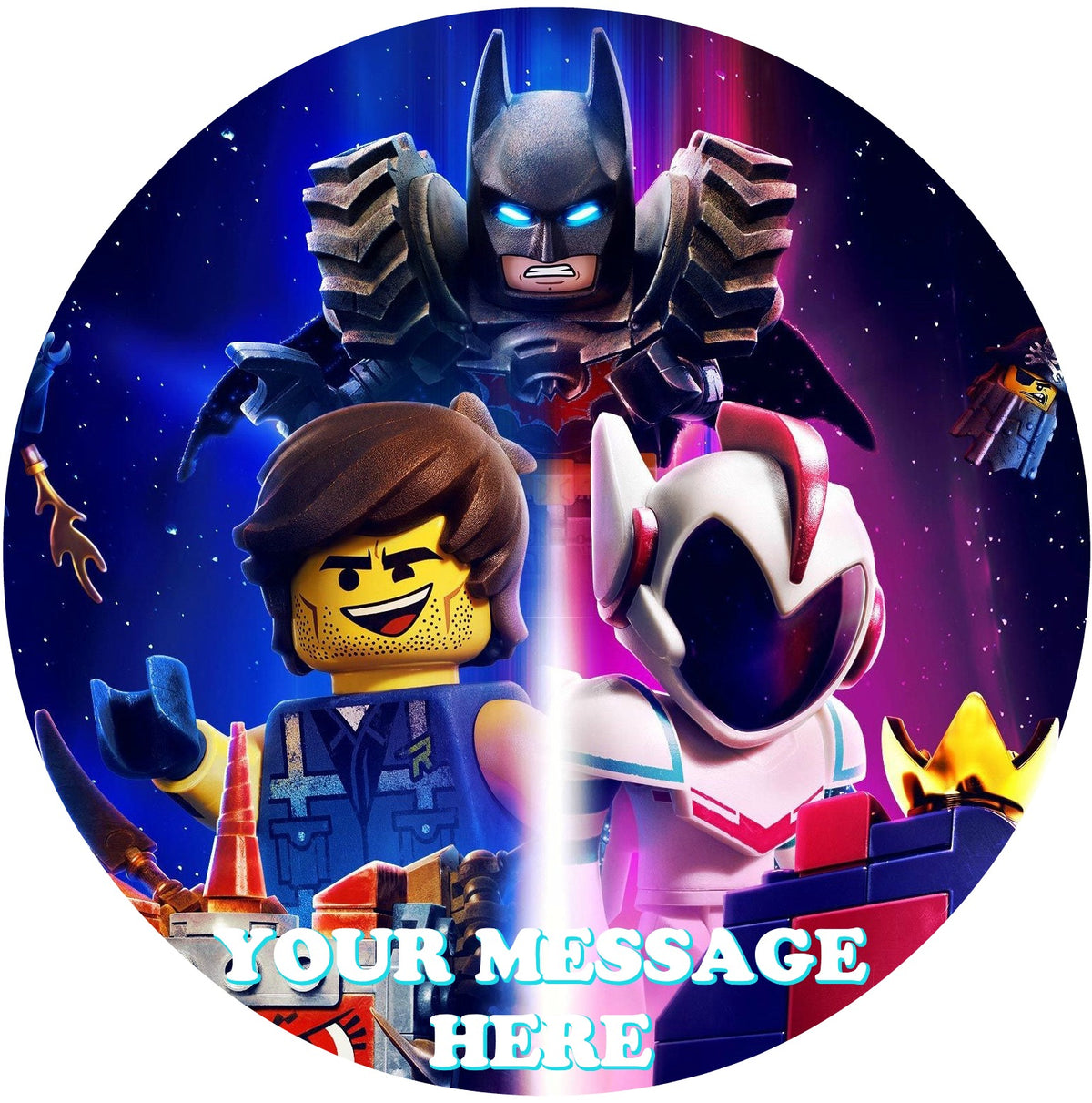 The Lego Movie 2 Edible Image Cake Topper Personalized Birthday Sheet Custom Frosting Round Circle