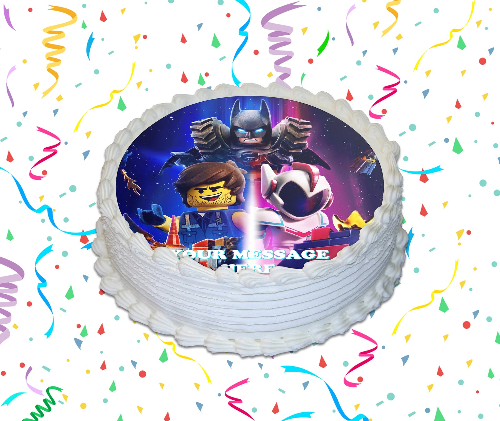 The Lego Movie 2 Edible Image Cake Topper Personalized Birthday Sheet Custom Frosting Round Circle
