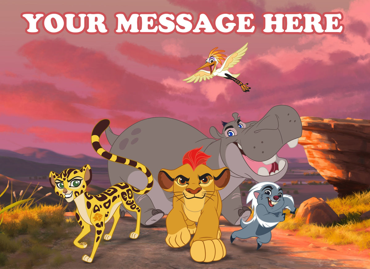 The Lion Guard Edible Image Cake Topper Personalized Birthday Sheet Decoration Custom Party Frosting Transfer Fondant
