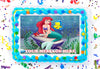 The Little Mermaid Edible Image Cake Topper Personalized Birthday Sheet Decoration Custom Party Frosting Transfer Fondant