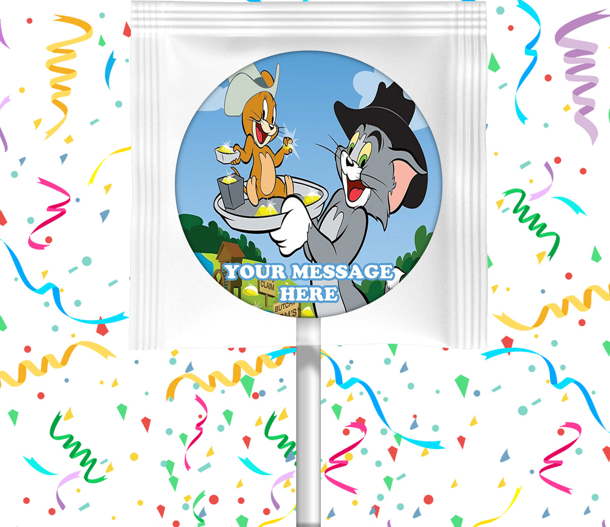 Tom And Jerry Lollipops Party Favors Personalized Suckers 12 Pcs