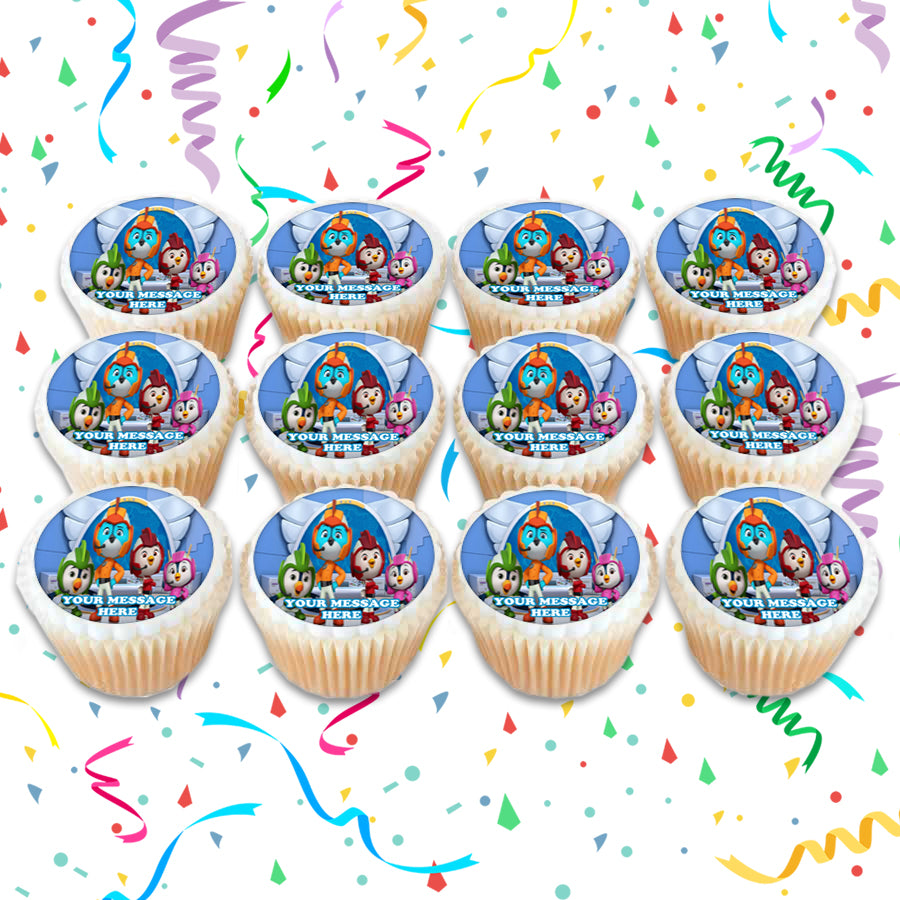 Top Wing Edible Cupcake Toppers (12 Images) Cake Image Icing Sugar Sheet Edible Cake Images