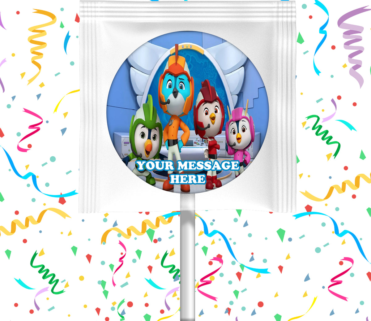 Top Wing Lollipops Party Favors Personalized Suckers 12 Pcs