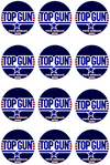 Top Gun Edible Cupcake Toppers (12 Images) Cake Image Icing Sugar Sheet Edible Cake Images