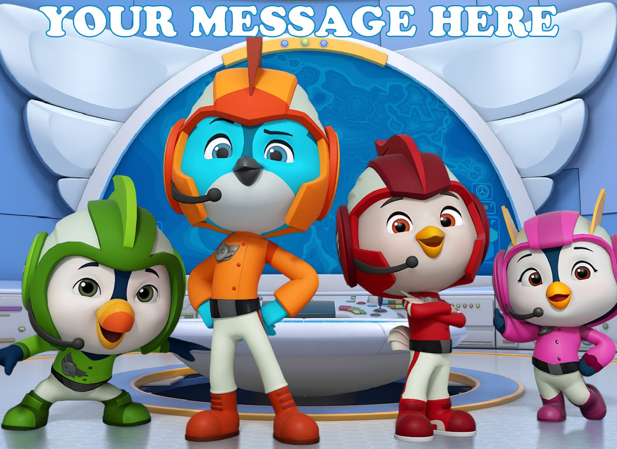 Top Wing Edible Image Cake Topper Personalized Birthday Sheet Decoration Custom Party Frosting Transfer Fondant