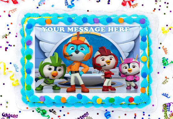 Top Wing Edible Image Cake Topper Personalized Birthday Sheet Decoration Custom Party Frosting Transfer Fondant