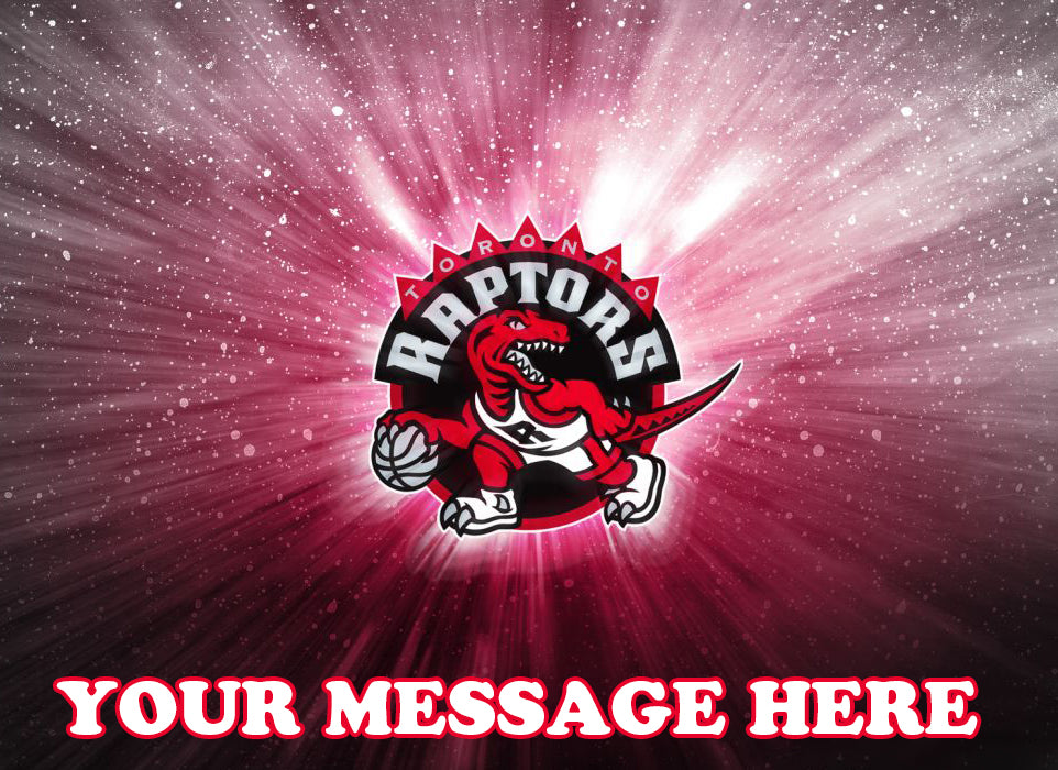 Toronto Raptors Edible Image Cake Topper Personalized Birthday Sheet Decoration Custom Party Frosting Transfer Fondant
