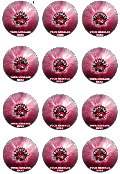Toronto Raptors Edible Cupcake Toppers (12 Images) Cake Image Icing Sugar Sheet Edible Cake Images
