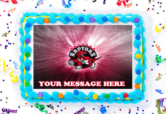Toronto Raptors Cakes Toronto Raptors Edible Image Cake Topper Personalized Birthday Sheet D ...