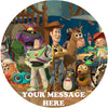 Toy Story Edible Image Cake Topper Personalized Birthday Sheet Custom Frosting Round Circle