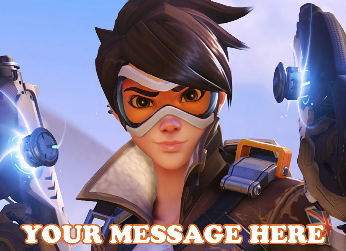 Tracer Edible Image Cake Topper Personalized Birthday Sheet Decoration Custom Party Frosting Transfer Fondant