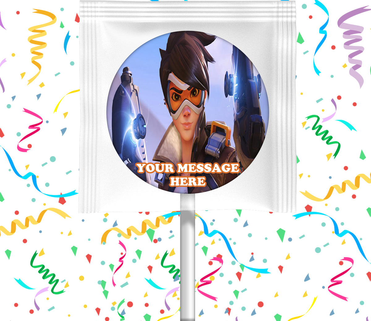 Tracer Lollipops Party Favors Personalized Suckers 12 Pcs