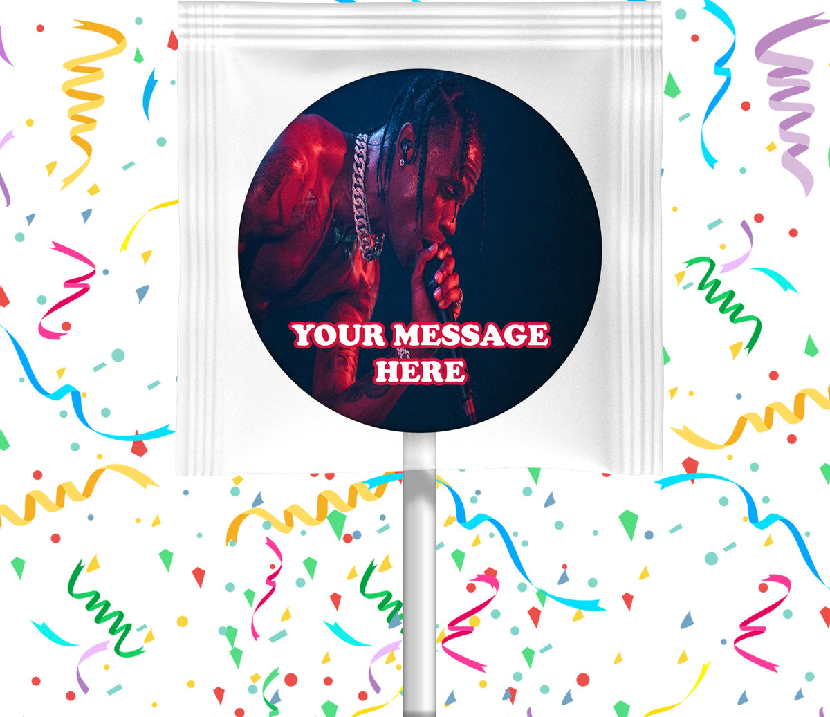 Travis Scott Lollipops Party Favors Personalized Suckers 12 Pcs