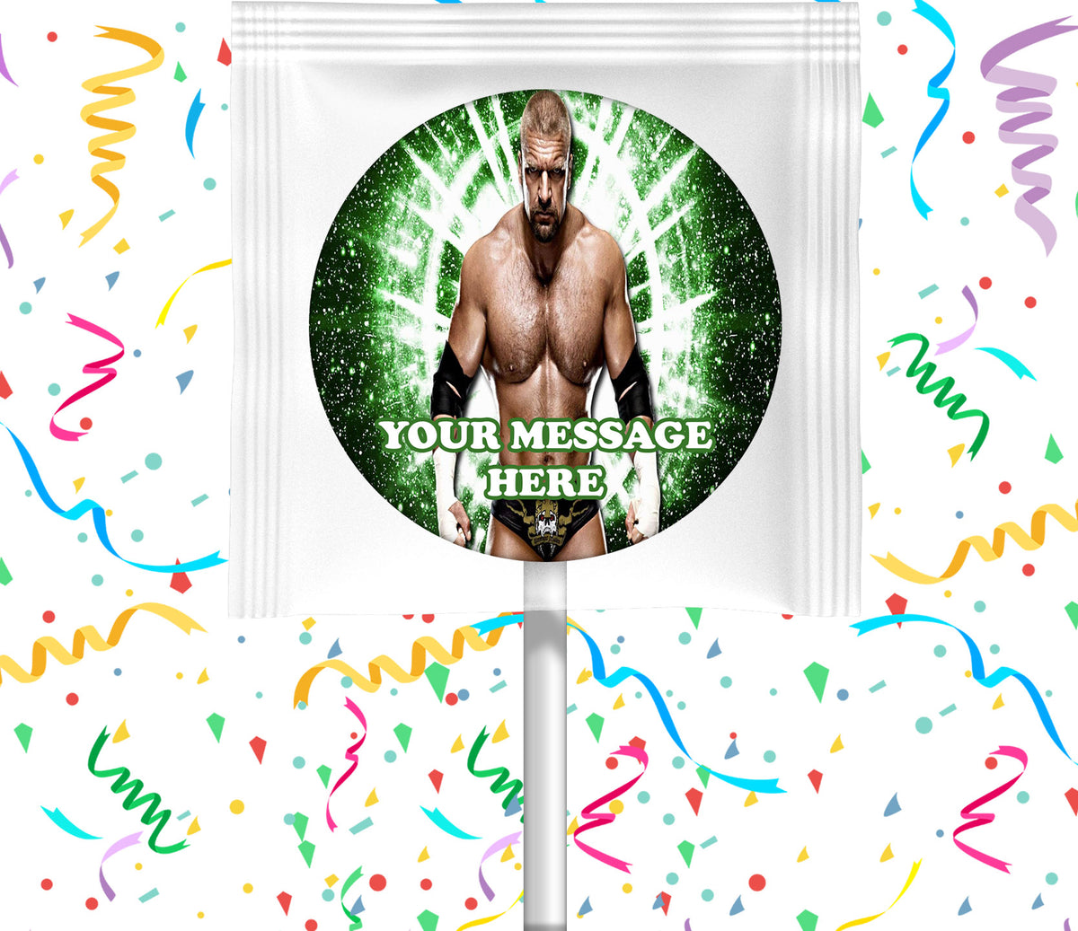 Triple H Lollipops Party Favors Personalized Suckers 12 Pcs