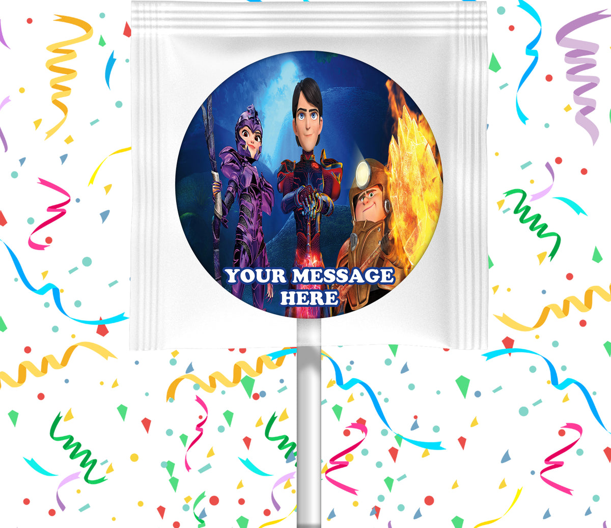 Trollhunters Lollipops Party Favors Personalized Suckers 12 Pcs