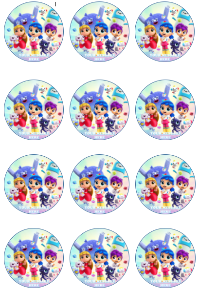 True And The Rainbow Kingdom Edible Cupcake Toppers (12 Images) Cake Image Icing Sugar Sheet Edible Cake Images