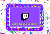 Twitch Edible Image Cake Topper Personalized Frosting Icing Sheet Custom