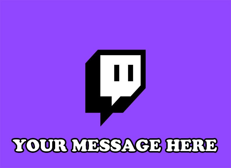 Twitch Edible Image Cake Topper Personalized Frosting Icing Sheet Custom