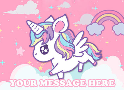 Unicorn Edible Image Cake Topper Personalized Birthday Sheet Decoration Custom Party Frosting Transfer Fondant