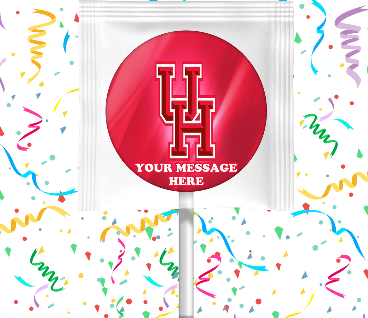 University Of Houston Lollipops Party Favors Personalized Suckers 12 Pcs