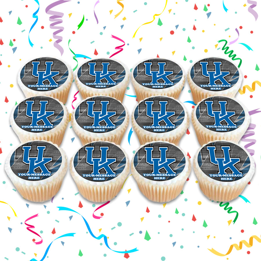 University Of Kentucky Edible Cupcake Toppers (12 Images) Cake Image Icing Sugar Sheet Edible Cake Images