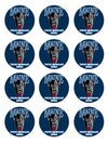 University Of Maine Edible Cupcake Toppers (12 Images) Cake Image Icing Sugar Sheet Edible Cake Images