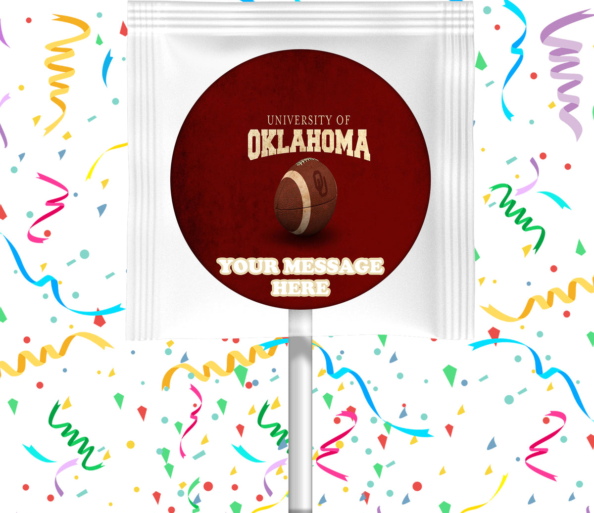 University Of Oklahoma Lollipops Party Favors Personalized Suckers 12 Pcs