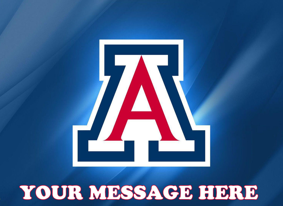 University Of Arizona Edible Image Cake Topper Personalized Birthday Sheet Decoration Custom Party Frosting Transfer Fondant