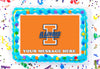 University Of Illinois Edible Image Cake Topper Personalized Birthday Sheet Decoration Custom Party Frosting Transfer Fondant