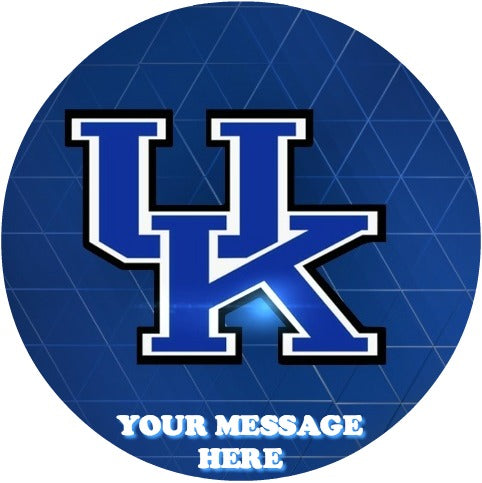 University Of Kentucky Edible Image Cake Topper Personalized Birthday Sheet Custom Frosting Round Circle